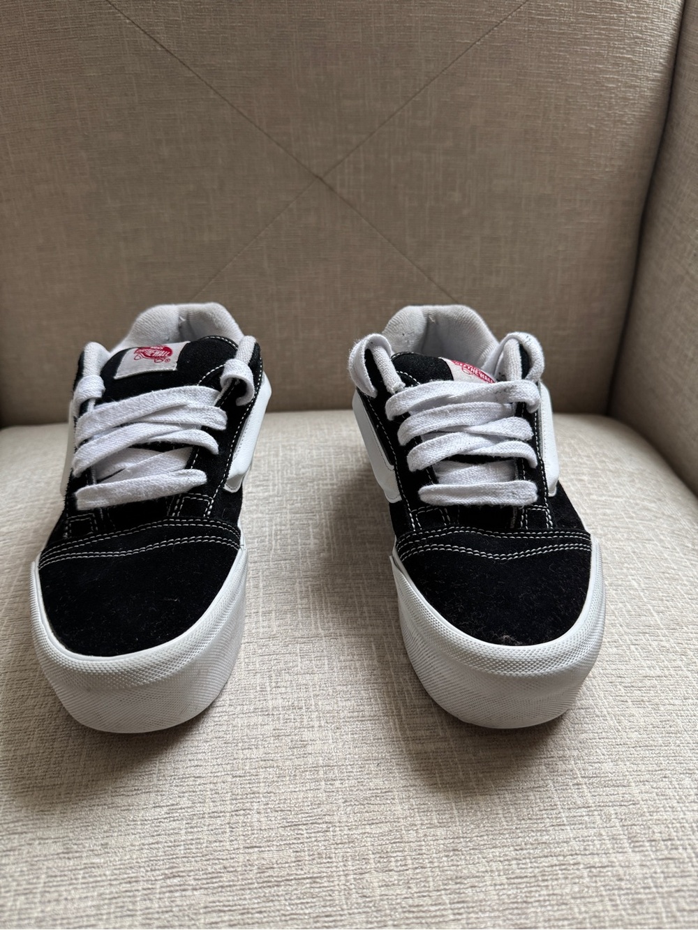 Vans Black and White Classic Low-Top Sneakers